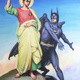 Illustration for article titled Batman and Darth Vader invade art history, in these absolutely deranged paintings